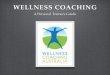 WELLNESS COACHING · You are not a coach unless you: 1. Consider yourself a ‘partner’ not just the expert in your client’s health journey 2. Give responsibility to your client