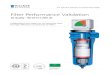 Filter Performance Validation - Compressed Air System, Air Filtration …€¦ · Particles larger than the mean pore size of the filter media will simply impact directly onto the