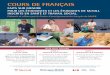 COURS DE FRANÇAIS · Ce cours d’expression écrite s’adresse aux étudiants qui manifestent une moins bonne maîtrise du français écrit que du français parlé. Ils y amélioreront
