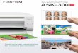 Dye-sublimation Printer ASK-300 - Dye-sublimation Printer This compactly designed 170mm-high printer can be installed in an area equivalent to A3 paper size with minimal interference