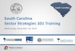 South Carolina Sector Strategies 101 Training · Implementation Teams’ Roles Representatives attend Sector Strategies 101 Participate in a self-assessment exercise designed to help