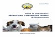 Pets & Disasters: Identifying Community Needs & …Identifying Community Needs & Resources • Meeting Planner 5 Introduction This lesson plan is designed to be part of the SART training