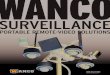 WANCO SURVEILLANCE · 2017-06-16 · The original mobile security solution. Wanco Portable Video Surveillance Systems make your community safer. Deploy our systems . anywhere for