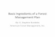 Basic Ingredients of a Forest Management Plan · 2016-08-31 · Wildlife: This stand provides great wildlife habitat and species diversity. The adjacent stand almost completely composed