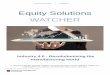 Equity Solutions WATCHER€¦ · 6 Market Dashboard & Conviction Lists – Performances 7 Global Conviction List & Historical Performance quality 9 Dividend Conviction List 10 Emerging