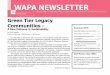 Green Tier Legacy Communities · below. Digital copy may be sent as an attachment by email to news@wisconsinplan-ners.org. Submission of Articles: WAPA News welcomes articles, letters