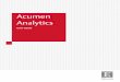 Acumen HemoSphere Advanced Monitor Analytics · 2020-02-06 · Acumen Analytics will automatically prompt you when an update for the software is available. The update can be deferred