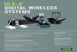 ULX-D DIGITAL WIRELESS SYSTEMS The Shure ULXD4 is a half-rack wireless receiver for use with ULX-D¢®