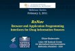 Browser and Application Programming Interfaces for Drug ... · 02/02/2011  · Lister Hill National Center for Biomedical Communications 3 Outline RxNorm Drug vocabulary integration