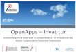 OpenApps – Invat·tur - Instituto Tecnológico Hotelero5.2 – eCommerce (capacidad de venta online) 5.3 – Elementos 2.0 (acceso a redes sociales) 5.4 – Metabuscadores (buscadores