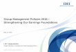 Group Management Policies 2016 Strengthening Our Earnings ... · Review of Group Management Policies 2013 4 Policy Targets Fiscal 2015 Results Progress Net sales ¥1,400.0 billion¥1,539.3