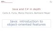 Java and C# in depthse.inf.ethz.ch/courses/2014a_spring/JavaCSharp/lectures/...Inheritance, polymorphism, and dynamic dispatching 28 Java and C# in depth Inheritance We can explicitly