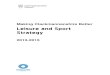 Leisure and Sport Strategy 2013-2015 - Clackmannanshire · Whether it's Andy Murray winning Wimbledon, Alloa Athletic getting promoted or that feeling of completing a personal challenge,