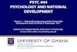 Lecturer: Dr. Kingsley Nyarko, Department of Psychology ... · •Group dynamics and group behaviour: Educational psychology studies group dynamics and group behaviour in classroom