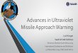 Advances in Ultraviolet Missile Approach Warningaardvarkaoc.co.za/wp-content/uploads/2020/01/Ludi-Kruger.pdf · Saab Grintek Defence Electronic Warfare South Africa 2019 International