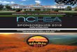 SPONSORSHIPS 2019 - NCHEA NCHE… · One (1) complimentary education pass ... PLATINUM & EVENT SPONSOR up to 2 complimentary booth staff for trade show) **Please note you will register
