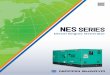 NES SERIES - Genelite · Item NES220T NES300TK NES400T Alternator Frequency Hz 50 60 Three-phase 4-wire type Output kVA 200 220 270 300 350 400 kW 160 176 216 240 280 320 200V Voltage