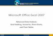 Microsoft Office Excel 2007hti.edu.eg/academic-files/Arabic/1483.pdf · •Do you see why a new sheet is the best idea? 2/9/2009 Microsoft Excel 18. Create a PivotTable (cont) •In