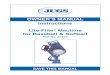 OWNER’S MANUAL Instructions Lite-Flite Machine for ... Instruction... · 1 Baseball Chute & 1 Softball Chute 1 T-Handle & Leg Clamp 1 JUGS Lite-Flite® Machine Drill Book 1 JUGS