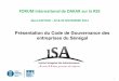 Présentation du Code de Gouvernance des entreprises du Sénégal · • l’objectif de la gouvernance est de renforcer la capacité et l’efficacité des instances (AG, Conseil,