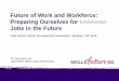 Future of Work and Workforce: Preparing Ourselves for ... · Future of Work and Workforce: Preparing Ourselves for Unknown Jobs in the Future Asia Pacific Career Development Association,