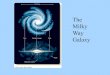 The Milky Way Galaxy · the Milky Way Galaxy, and optical light is extinguished by interstellar dust so much, it is difficult to get a picture of our galaxy. But we feel confident