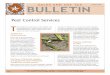 August 2007 BULLETIN - Texas Department of Agriculture · Nontaxable Pest . Control Services. Taxable pest control services . do not include the removal of aquatic pests such as duckweed