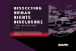 DISSECTING HUMAN RIGHTS DISCLOSURE · Business 2019 , FTSE Women on Boards Leadership Index Series, and the Impax Global Women’s Leadership Index and the MSCI World Womens Leadership