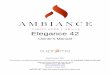 Elegance 42 - Ambiance Fireplaces and Grills€¦ · SUPREME FIREPLACES INC. congratulates you on purchasing an Elegance 42 wood burning fireplace. This manual describes the installation