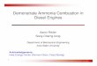 Demonstrate Ammonia Combustion in Diesel Engines · 2018-06-13 · • Demonstrated ammonia combustion in diesel engines • Premixed NH3/air with direct-injection diesel for ignition