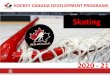 2020 - Skating Overview · Individual Tactics 3. Team Tactics 4. Team Play System 5. Strategy 9. Teaching Skating When teaching hockey players how to skate, at any age and caliber