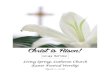 Christ is Risen! - Living Springs Lutheran Churchl ... Christ is risen. People: Christ is risen indeed. Alleluia! Pastor: The grace of our Lord Jesus Christ, the love of God & the