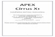 APEX Cirrus X1 - Fireplace Megastore · This appliance requires a natural draught flue system which may be one of the following; 225mm x 225mm (9in x 9in) brick or stone 125mm (5”)