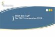 Bilan des CQP De 2012 à novembre 2016jetravailledanslachimie.fr/wp-content/uploads/2017/03/Statistiques-C… · Bourgogne, Franche-Conté 1 Provence Alpes Côte d'Azur 3 Auvergne,