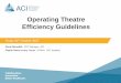 Operating Theatre Efficiency Guidelines · Background: 270 OTs in 99 public hospitals across NSW In 2011–12, c. 210,000 patients had elective surgery 45% of all public hospital