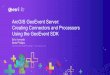 ArcGIS GeoEvent Server: Creating Connectors & Processors ......– Tools to extend the GeoEvent capabilities for custom applications-GeoEvent Developer Guide-Samples-Develop and deploy