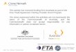 This activity has received funding from Austrade as part ... · China-Australia Free Trade Agreement (ChAFTA) Crowe Horwath Australia ... placing them at a competitive disadvantage