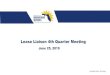 Lease Liaison 1st Quarter Meeting - Florida Department of ...€¦ · AMPs will be utilized for the following scopes of work: ... Compare Lease Data to RSN Note: Please make sure