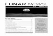 LUNAR NEWS · 2002-12-06 · Lunar News 3 Curator's Comments Chuck Meyer NASA JSC September 6, 1997 Dear Colleague, The deadline for requests for lunar samples is September 24. We