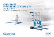 GIVING PRODUCTIVITY A LIFT · With the Genie® Load Lifter™ lift, one person can easily lift, move and position heavy loads — helping to increase productivity. Compact and portable,
