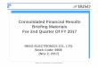 Consolidated Financial Results Briefing Materials …pdf.irpocket.com/C6908/Rt66/oZz7/a3Hb.pdf6. Net Sales by Product (Quarterly Trends) 9,073 9,615 9,772 10,219 10,468 • Automotive