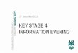 KEY STAGE 4 INFORMATION EVENING - Cox Green Schoold.coxgreen.com/d/static/curriculum/KS4 Information Evening 5th De… · • Teachers have high expectations of behaviour and work