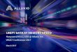 UNIFY DATA AT MEMORY SPEED · finish a query; using Alluxio, where data may hit local or remote Alluxio nodes, it took 10-15 seconds. RESULTS • Data queries are now 30x faster with
