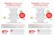 Enough for Everyone Enough for Everyone Christmas Carol · PDF file Enough for Everyone Christmas Carol Donations to the Enough For Everyone Christmas appeal will have twice the impact!
