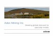 Adex Mining Inc. · Pleasant Mine. Mr. Hendricken was also a technical consultant for the Beaver Brook Antimony Mine in Newfoundland. J. Dean Thibault PEng, MSc Senior Consultant