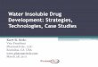 Water Insoluble Drug Development: Strategies, Technologies ... · The Impact of Drug Delivery ... Global NDA Pipeline Molecule Type Total NME NF DDS Small Molecule 5997 3619 1981