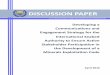DISCUSSION PAPER - Amazon Web Services · DISCUSSION PAPER April 2016 No. 3 / Discussion Papers to Support the Development of an Exploitation Code. ... Any communication and engagement