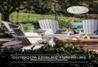 OUTDOOR LEISURE FURNITURE 2019 Brochure … · 4' Easy Glider (404) & Easy Glider (111), Cedar & Black Conversation Table (69), Cedar 4' Easy Swing (414), Gray With its curved seat