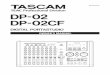 DP-02/DP-02CF OWNER'S MANUAL / ENGLISH - Tascam · 2008-04-24 · TASCAM DP-02/DP-02CF This product has been designed and manufactured according to FDA regulations "title 21, CFR,