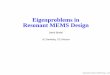 Eigenproblems in Resonant MEMS Designbindel/present/2005-07-siam.pdf · RF MEMS Microguitars from Cornell University (1997 and 2003) MHz-GHz mechanical resonators Uses: RF signal